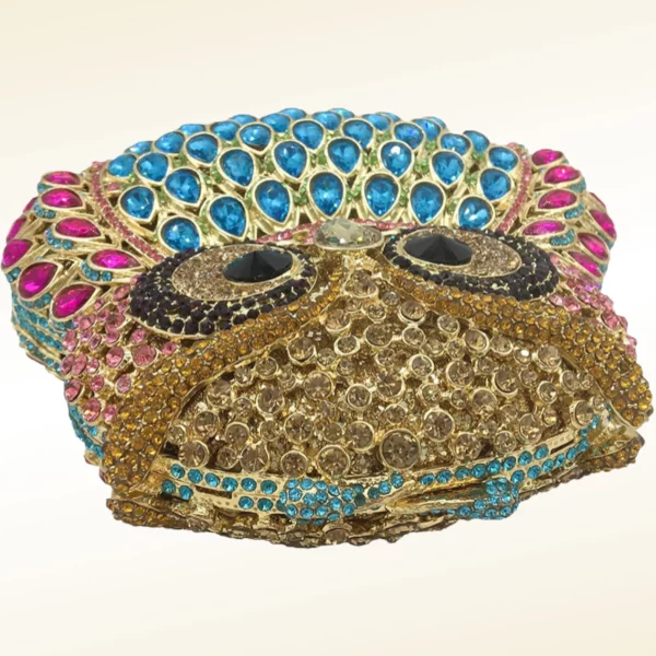 Blue Sexy Owl Clutch - Image 9