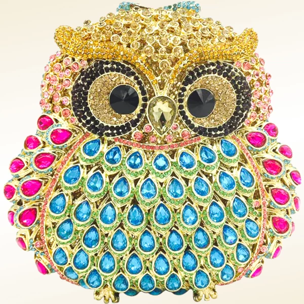 Blue Sexy Owl Clutch - Image 8