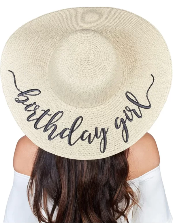 Custom Birthday Straw Hat - Image 3
