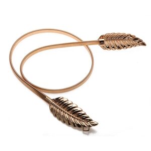 Golden Floral Metal Belt